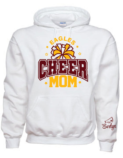 #12 Cheer Mom Hoody - Glitter