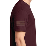 PTO #14 Dad & Grandpa T-shirts with flag on sleeve