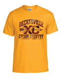 (cc) #1 Gold Cross Country Tshirt