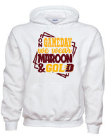 #1 White Gameday Hoody