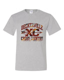 (cc) #2 Gray Cross Country Tshirt