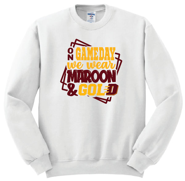 #2 White Gameday Sweatshirt