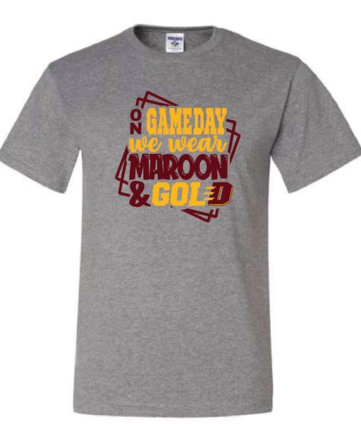 #3 Gray Gameday Tshirt