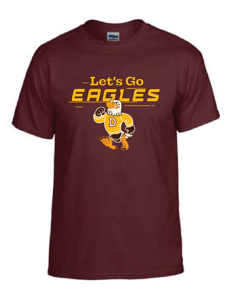 PTO #4 Maroon Let's Go Eagles T-Shirt