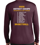 (dgb) #5 District Champs Long Sleeve Polyester Moisture Wicking T-Shirt