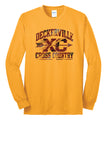 (cc) #7 Gold Cross Country Long Sleeve Tshirt