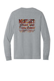 (cc) #8 Gray Cross Country Long Sleeve Tshirt