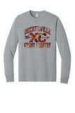 (cc) #8 Gray Cross Country Long Sleeve Tshirt